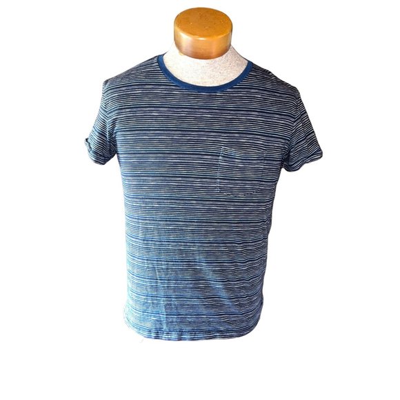 American Eagle Other - American Eagle Shirt Mens Small Blue Striped Indigo T-Shirt